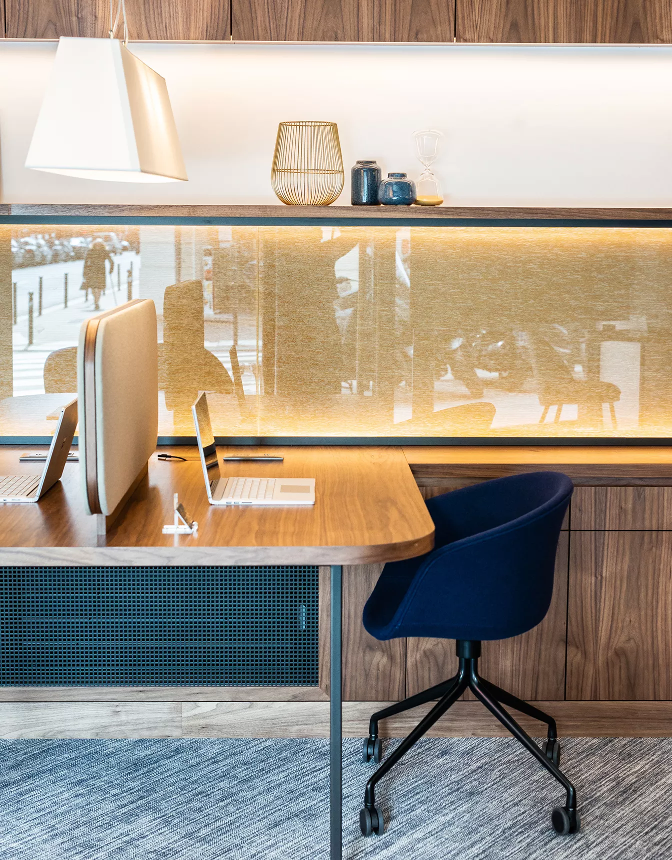 The interior of the luxury real estate agency Junot Victor Hugo 16th Paris