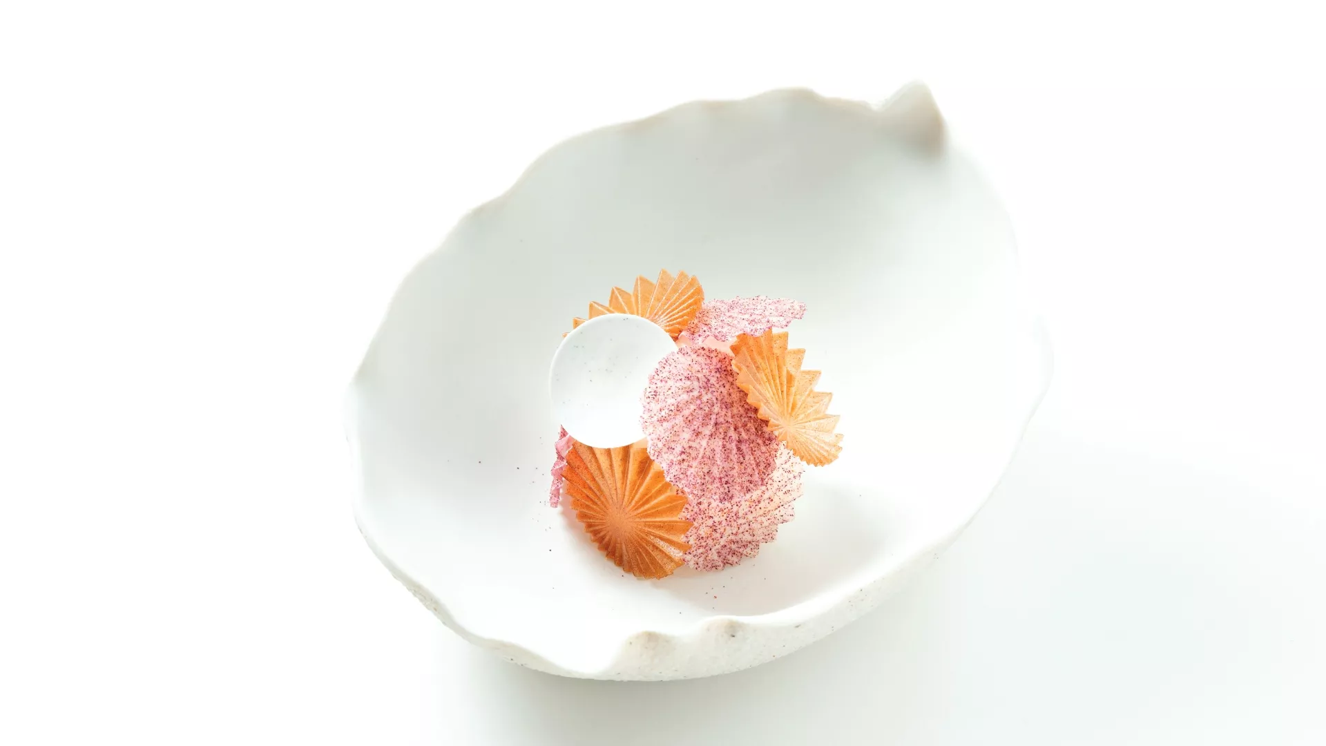 Photo d'une création culinaire d'Anne-Sophie Pic